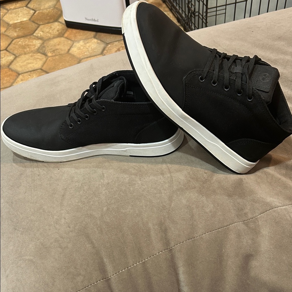 Timberland Black and White Casual Sneakers - Picture 2 of 6